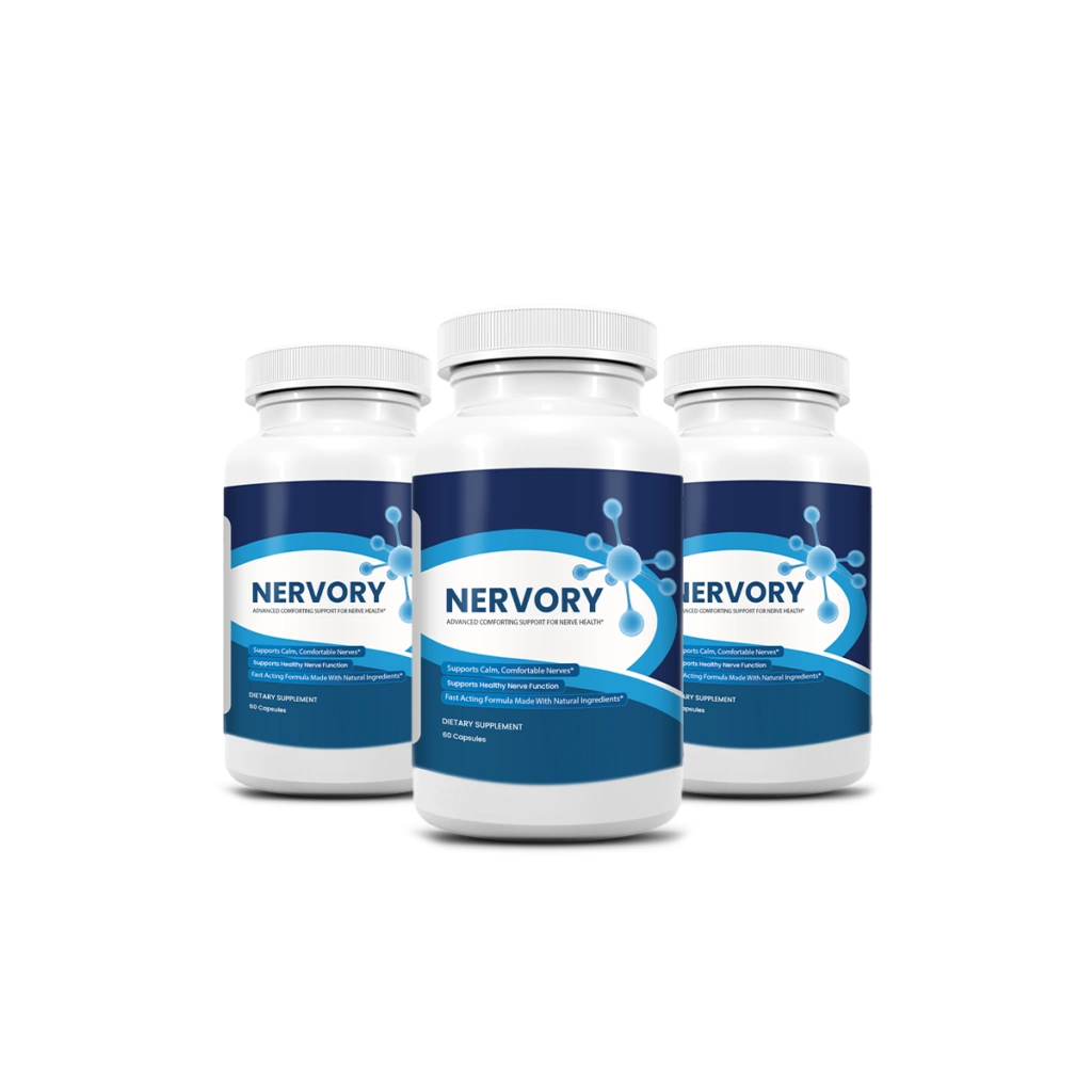 Nervory three bottle 90 day supply pack, most popular option